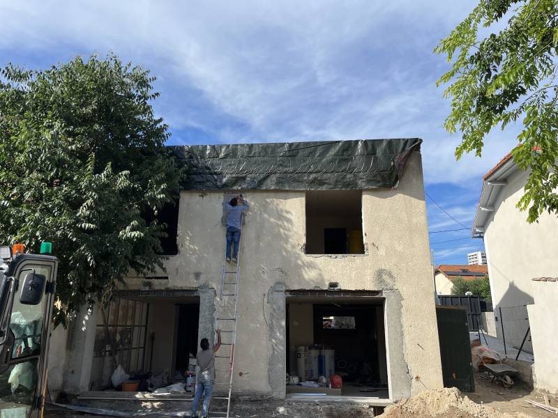 Façade villa avant Rénovation