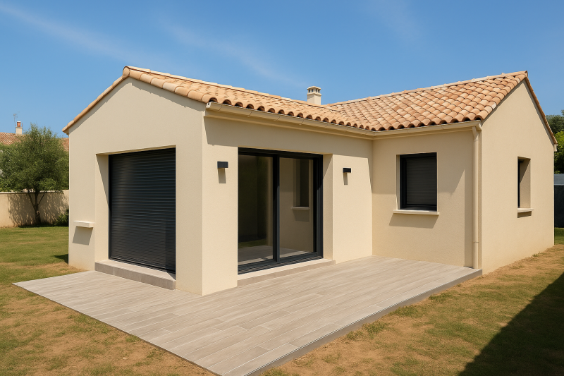 Extension vue extérieur à Saint Julien