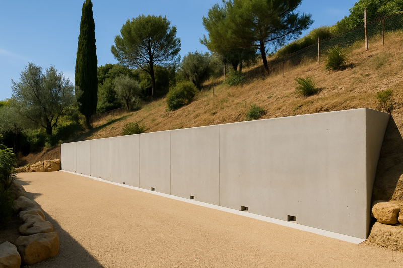 Mur de soutènement moderne 