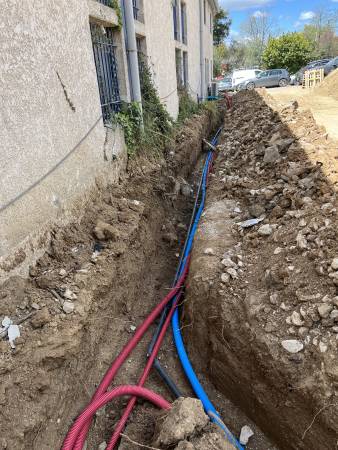 Notre zone d'activité pour ce service Pose de dalle béton sur terrain préparé avec coffrage périphérique, film polyane et ferraillage ST25C