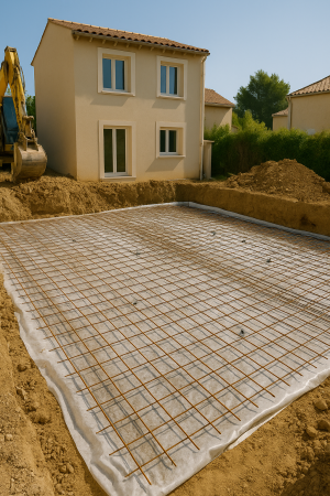 Notre zone d'activité pour ce service Construction d’un mur de clôture avec fondations linéaires, chainage vertical et enduit monocouche finition talochée